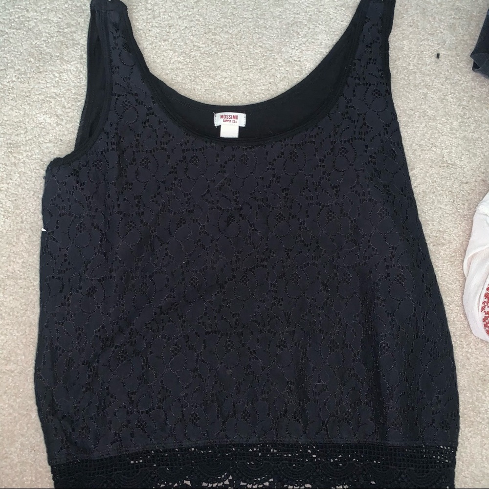 Black tank top